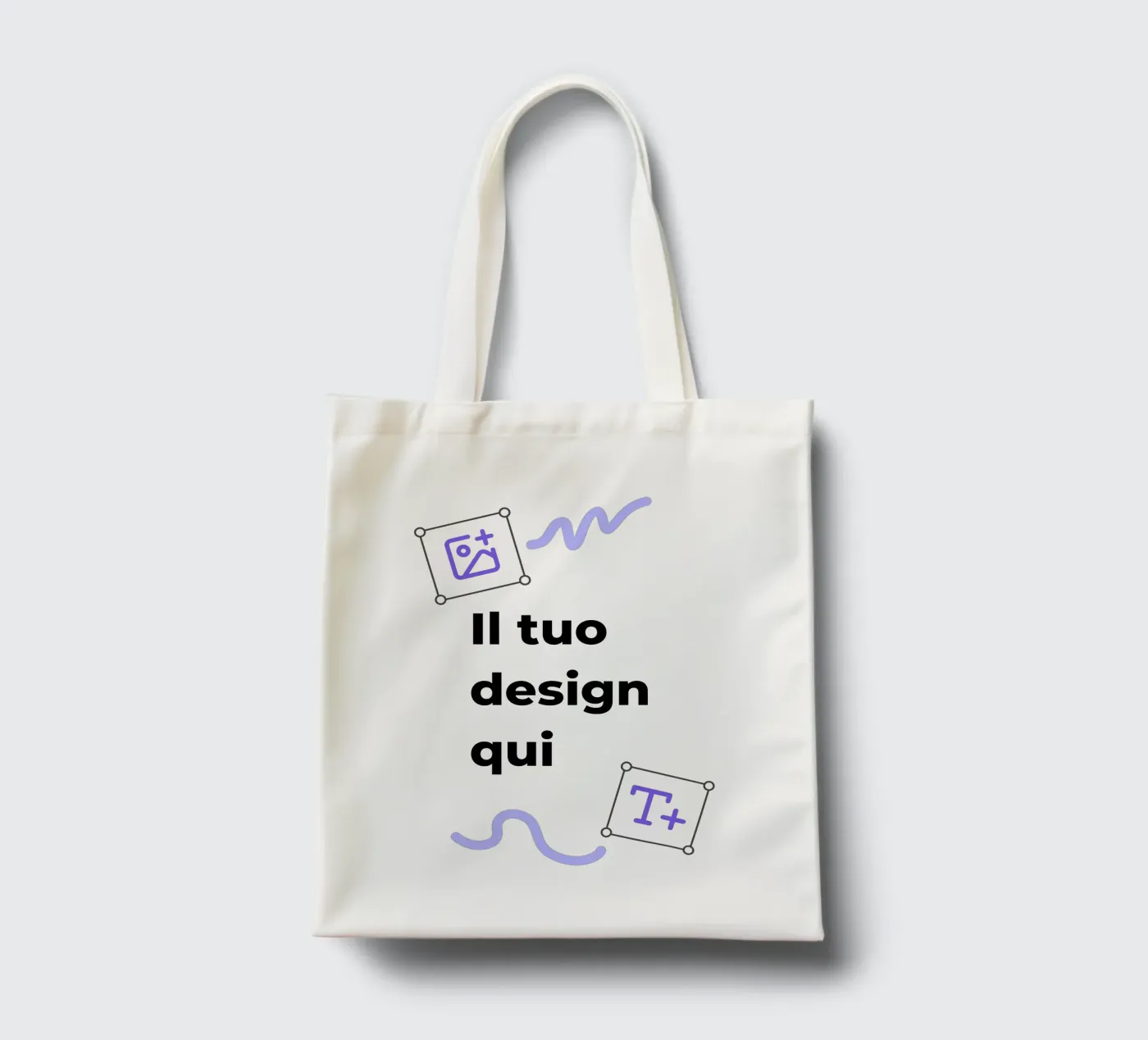 Il tuo design qui borsa in juta da JUNIQE