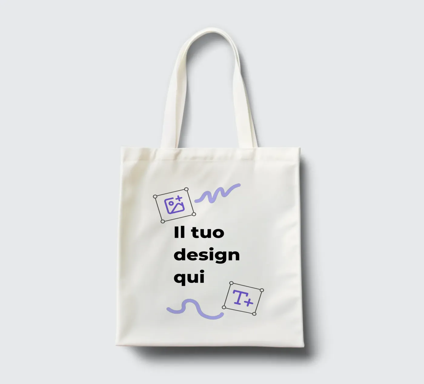 Il tuo design qui borsa in juta da JUNIQE