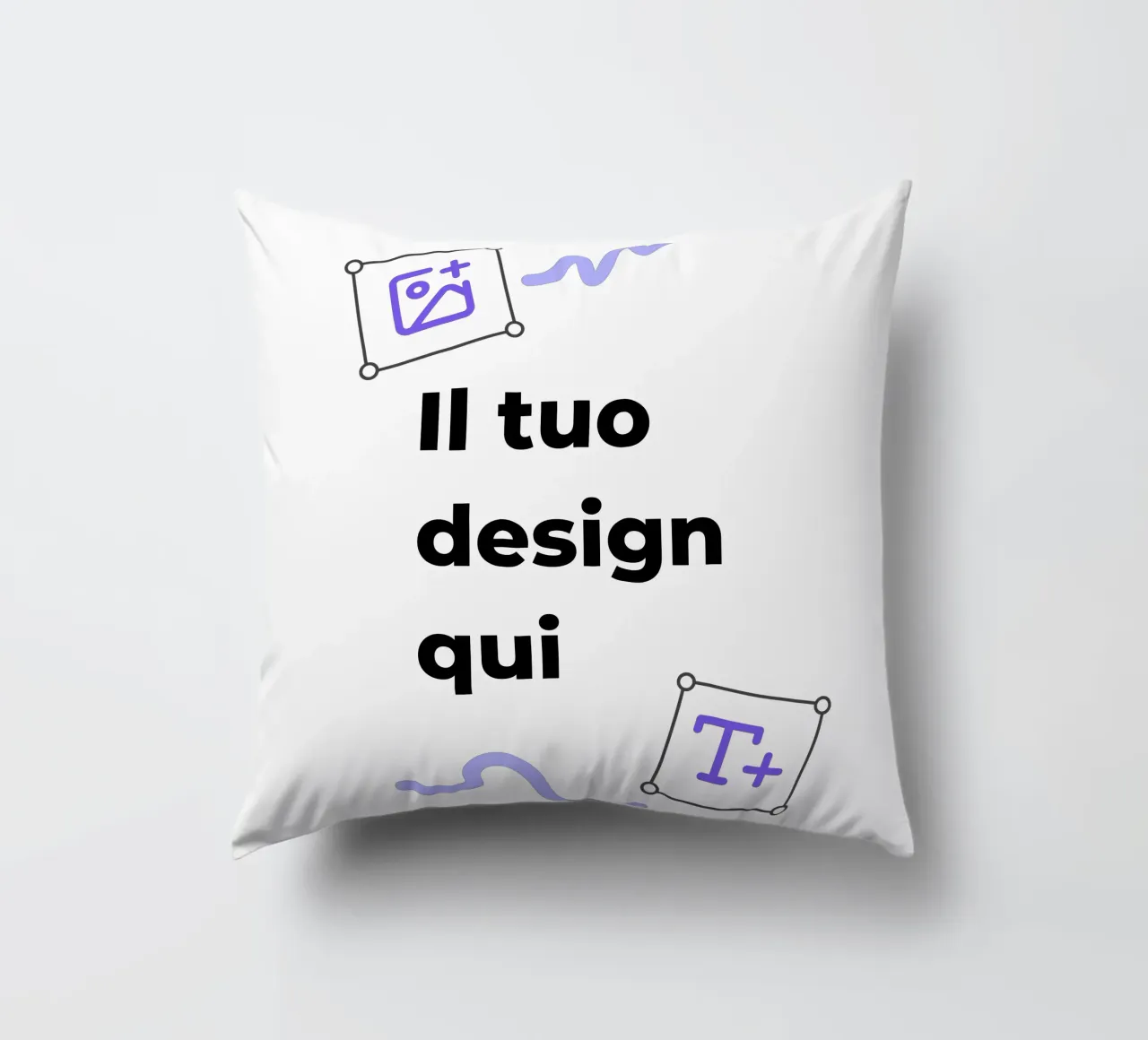 Il tuo design qui cuscino da JUNIQE