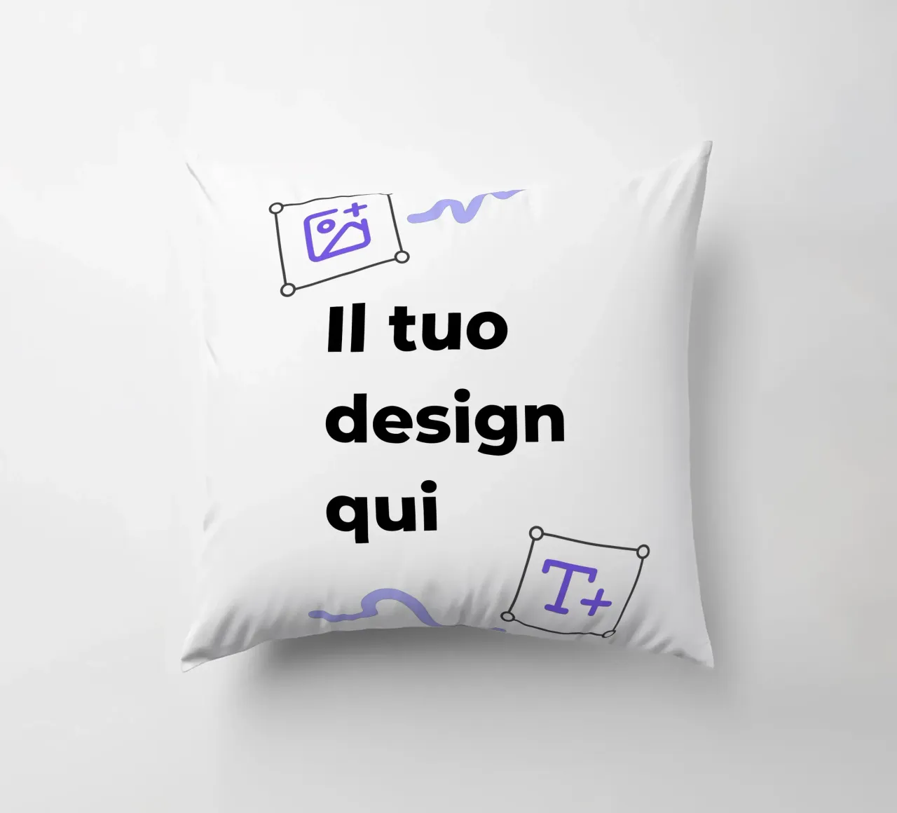 Il tuo design qui cuscino da JUNIQE