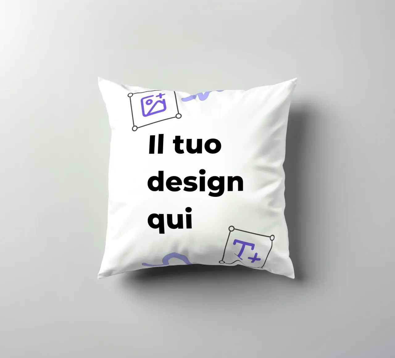 Il tuo design qui cuscino da JUNIQE