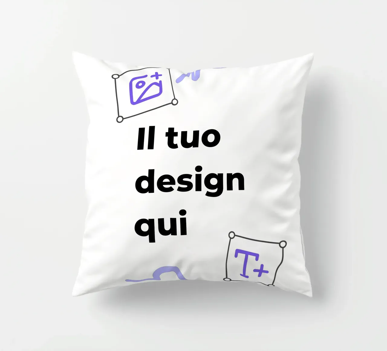 Il tuo design qui cuscino da JUNIQE