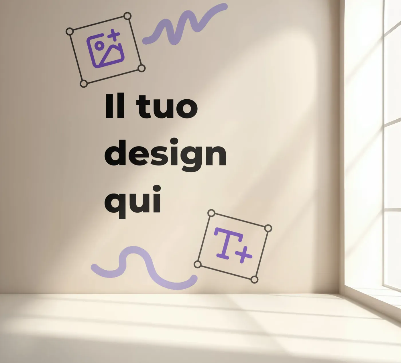 Il tuo design qui carta da parati fotografica da JUNIQE