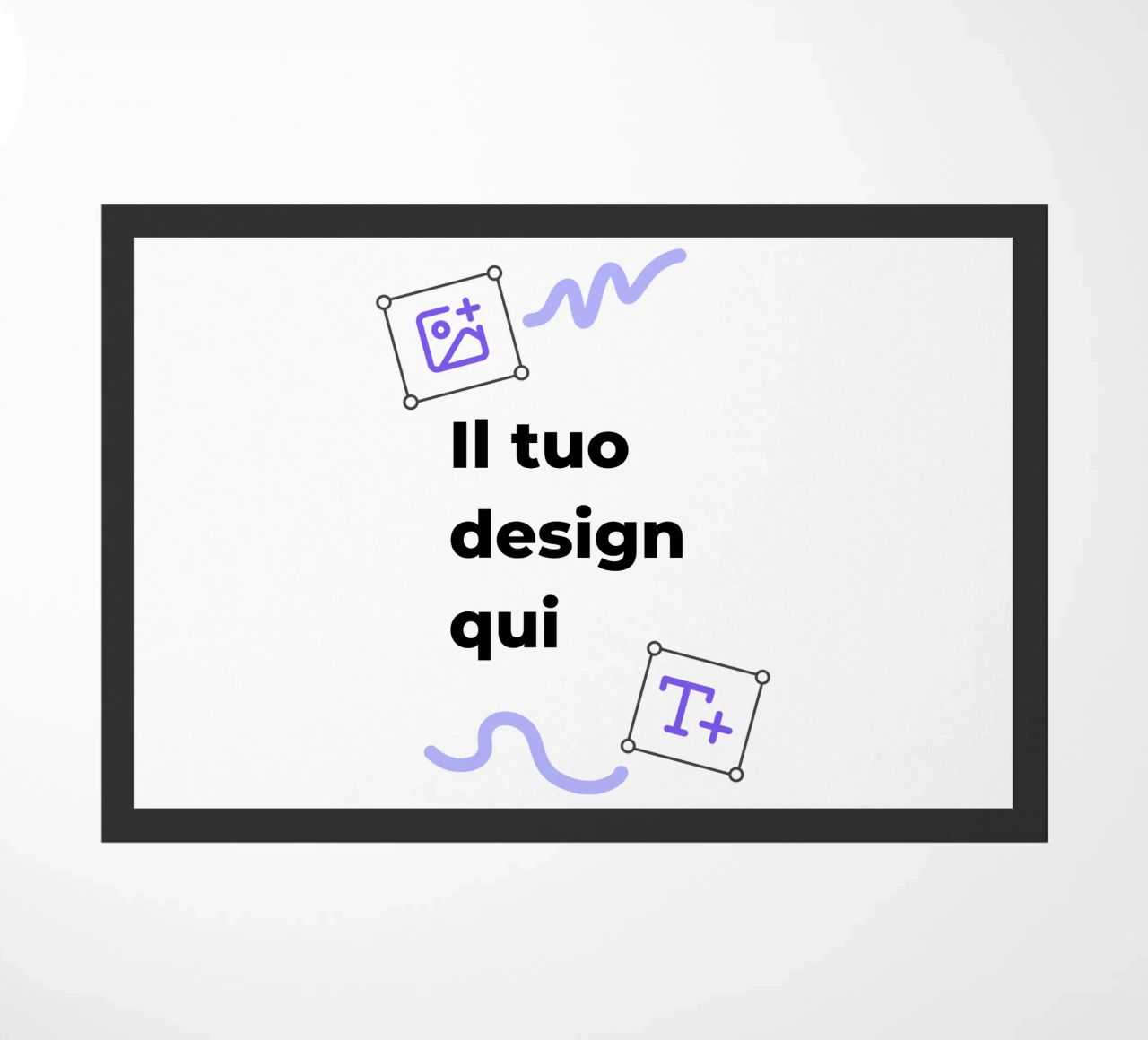 Il tuo design qui zerbino da JUNIQE