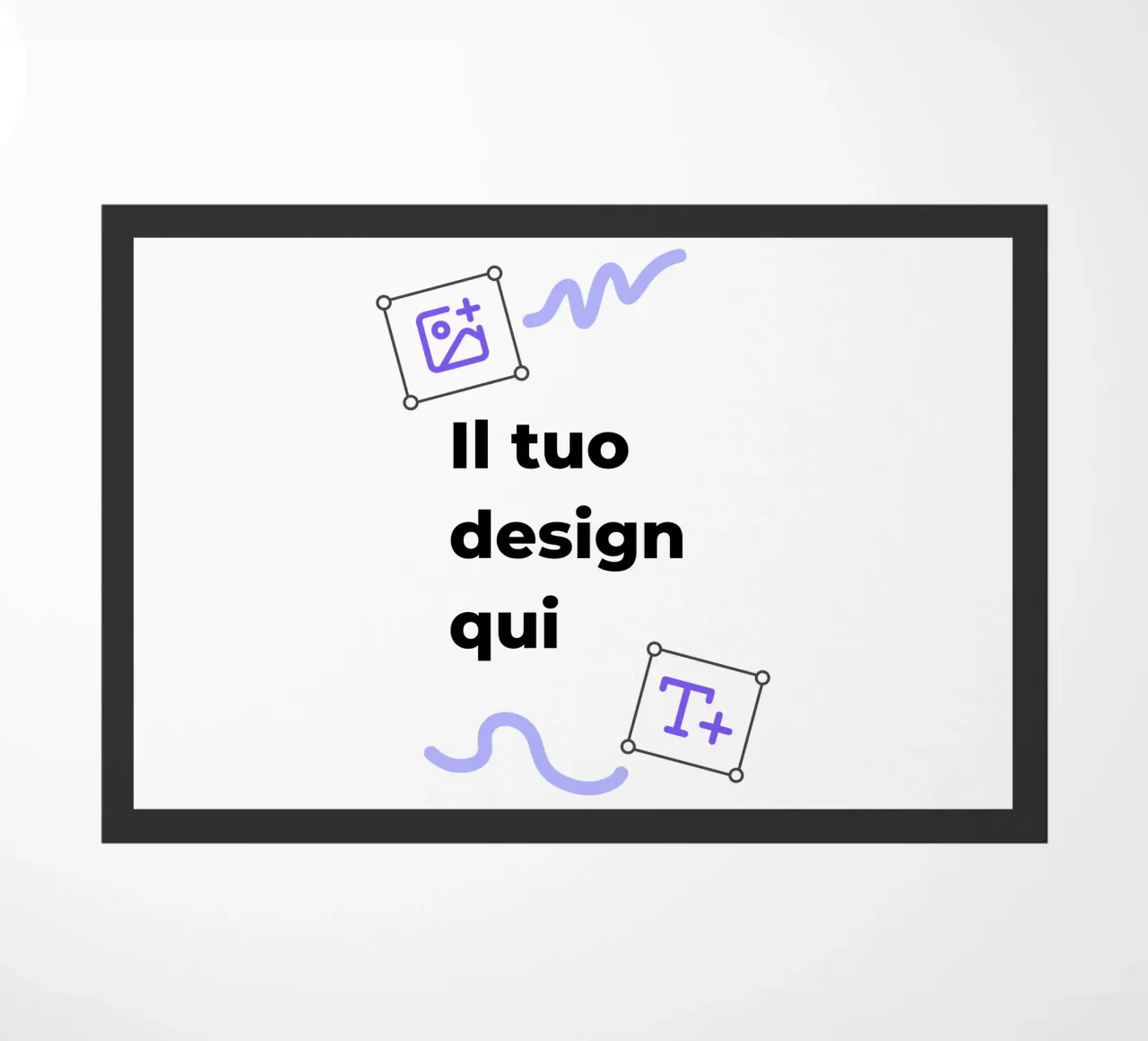 Il tuo design qui zerbino da JUNIQE