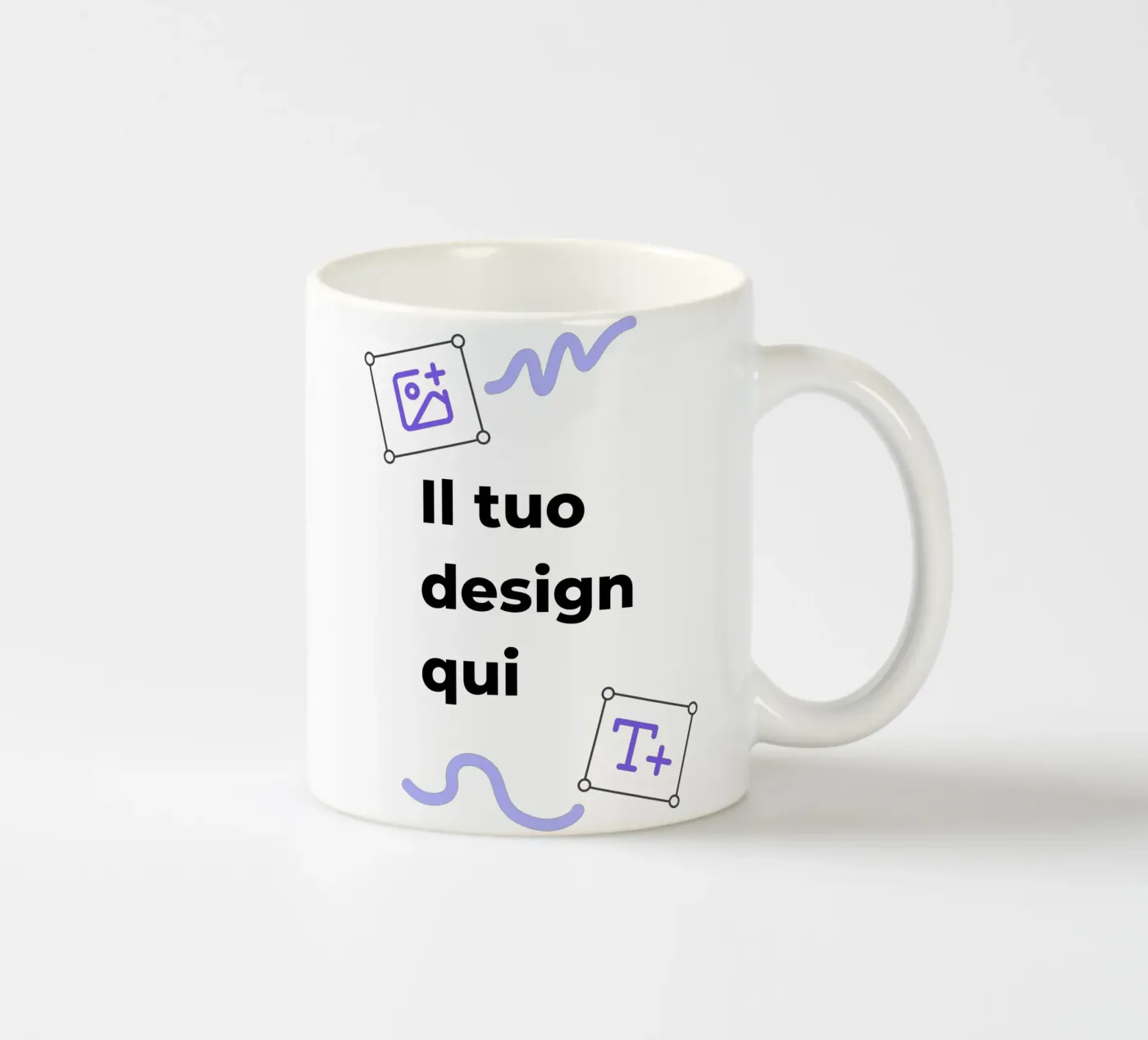 Il tuo design qui tazza in ceramica da JUNIQE