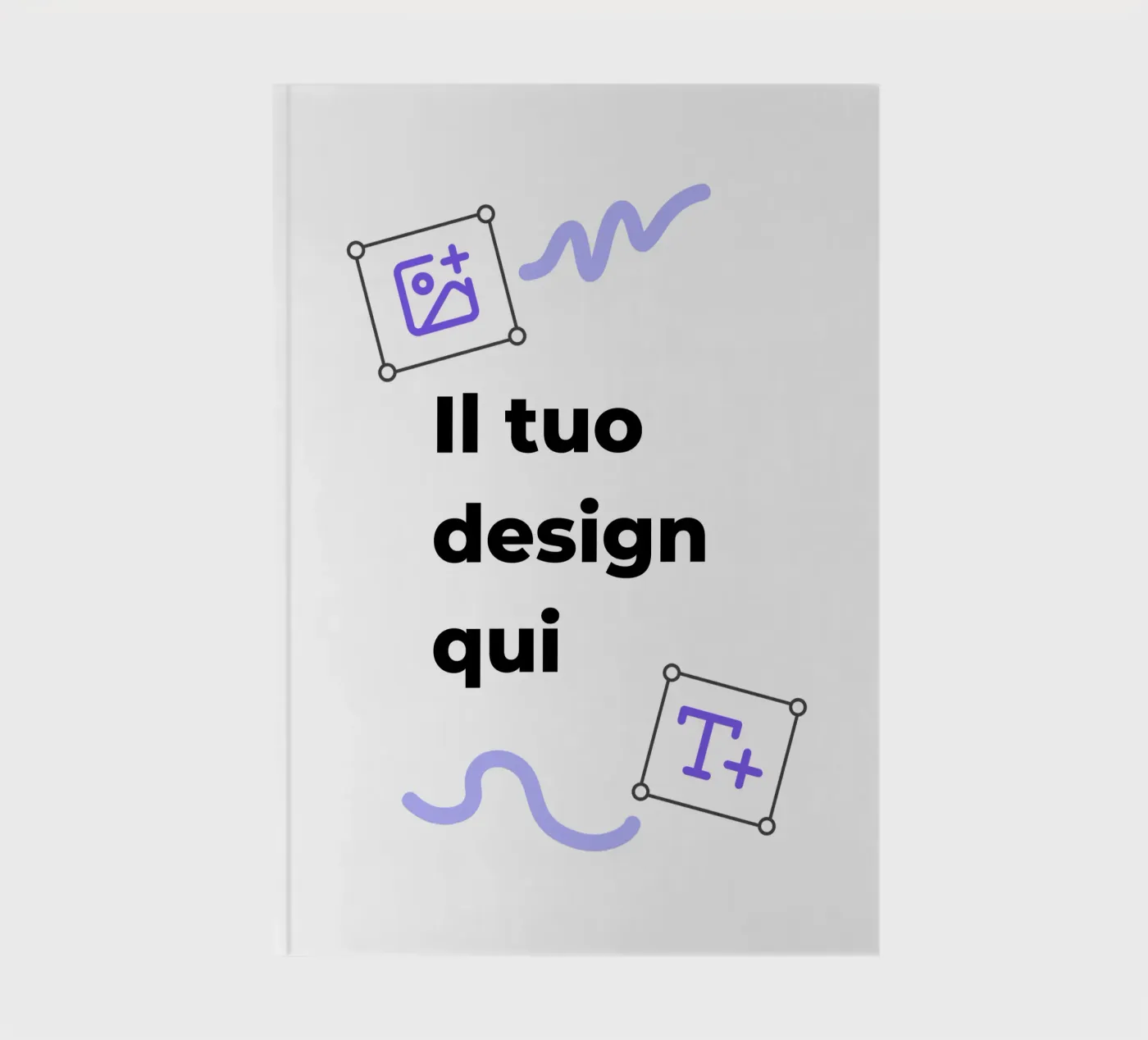 Il tuo design qui notitieboek van JUNIQE