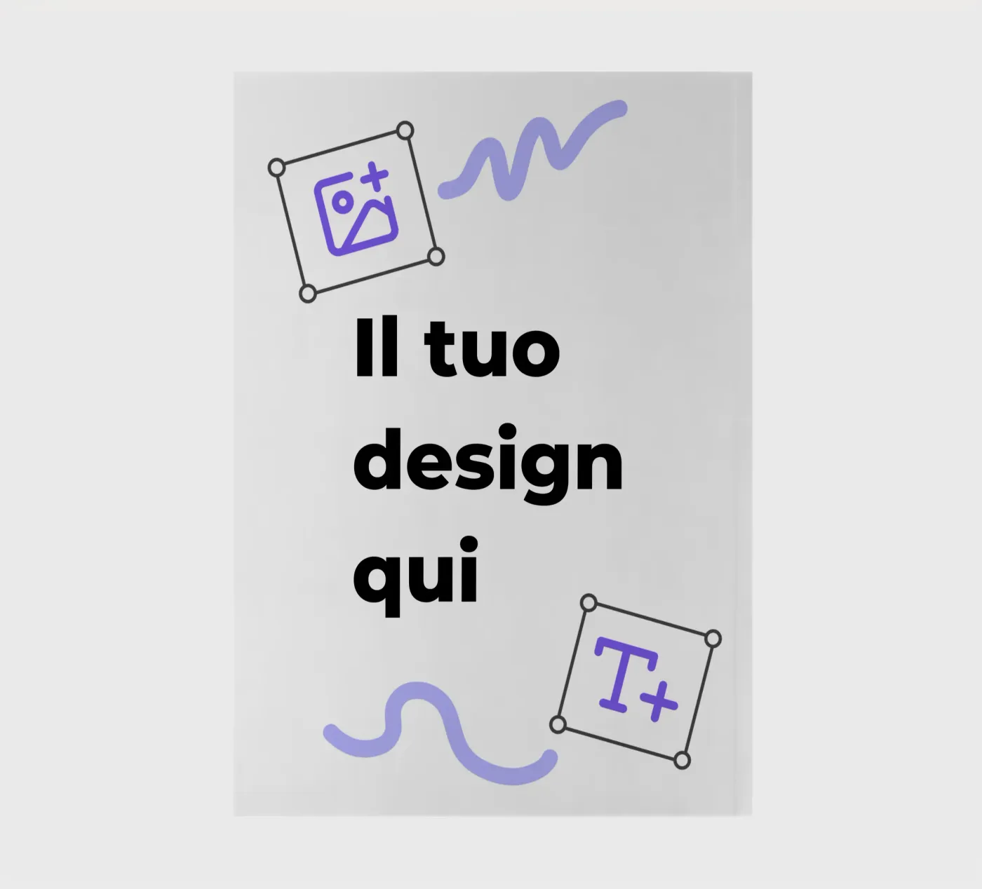 Il tuo design qui notitieboek van JUNIQE