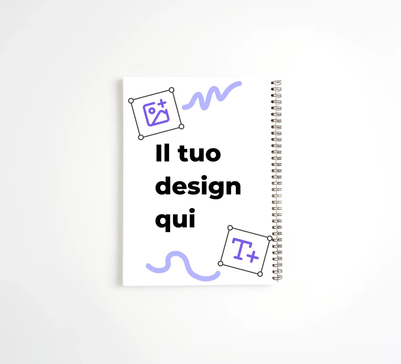 Il tuo design qui diario ad anelli da JUNIQE