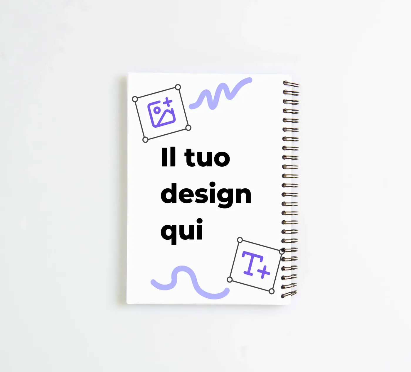 Il tuo design qui diario ad anelli da JUNIQE