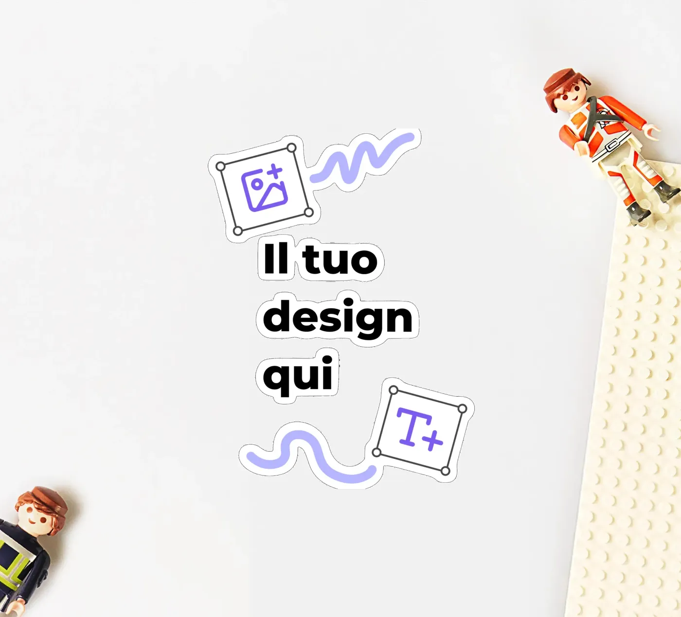 Il tuo design qui adesivo da JUNIQE
