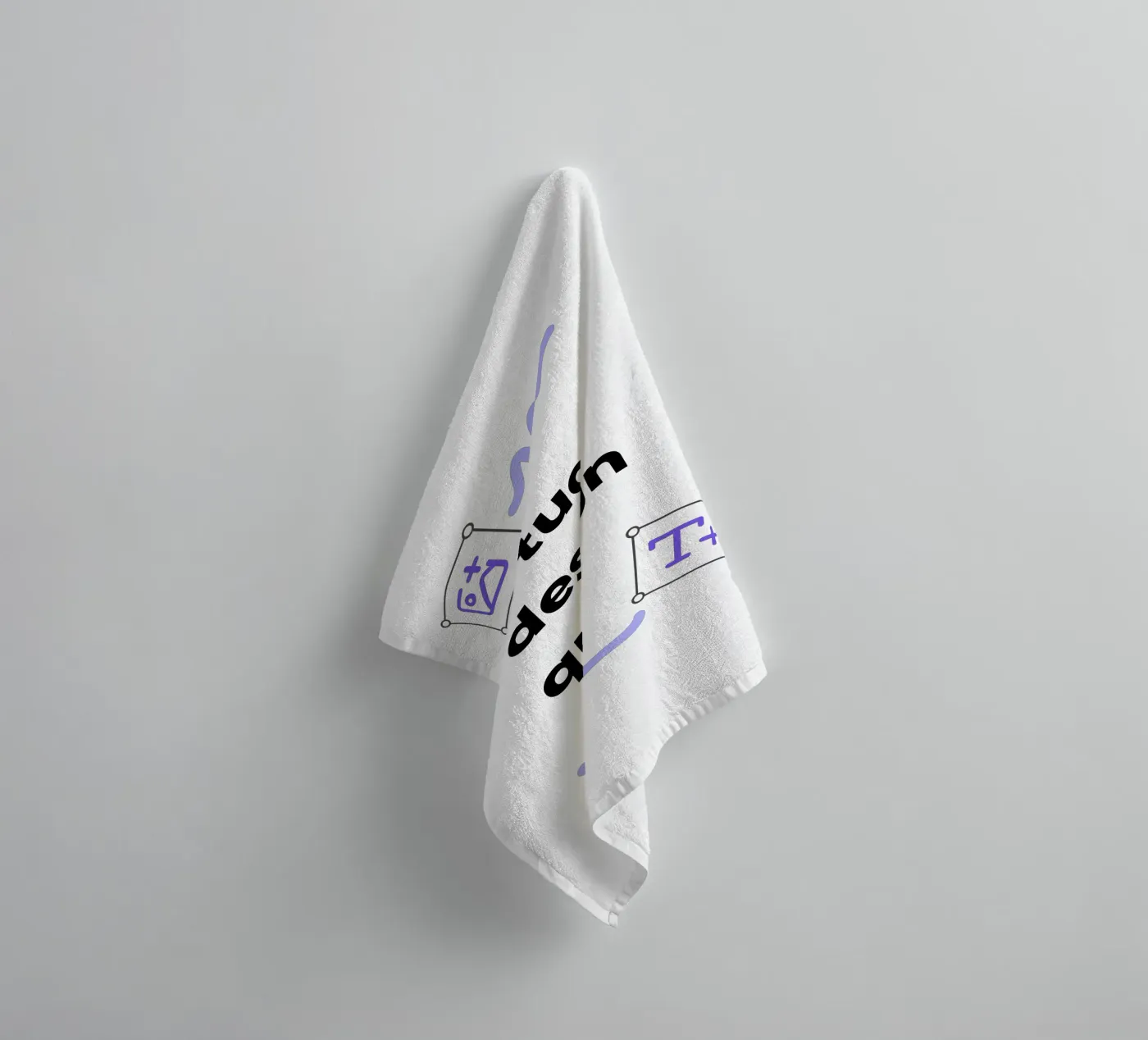 Il tuo design qui towel by JUNIQE