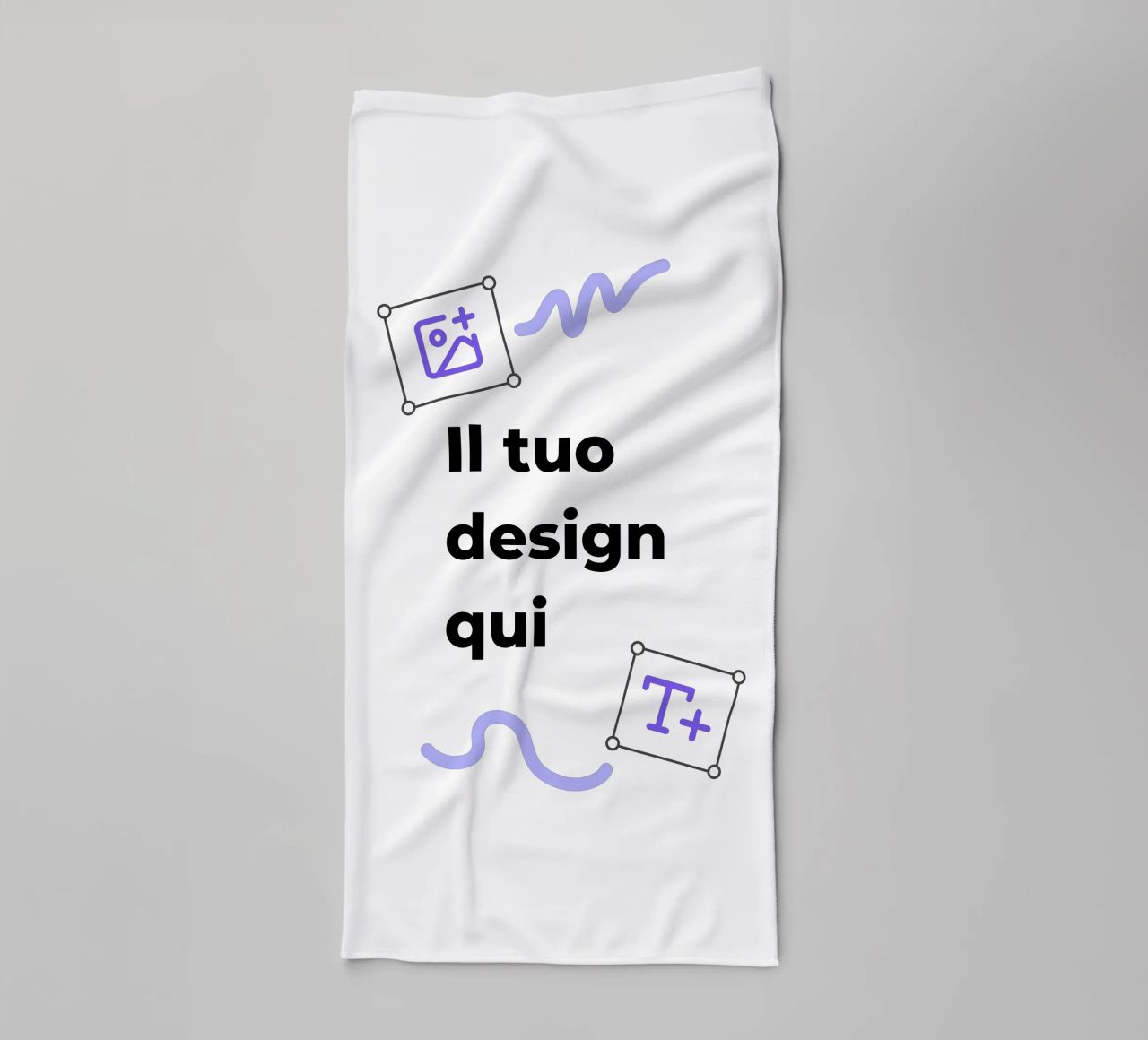 Il tuo design qui asciugamano da bagno da JUNIQE