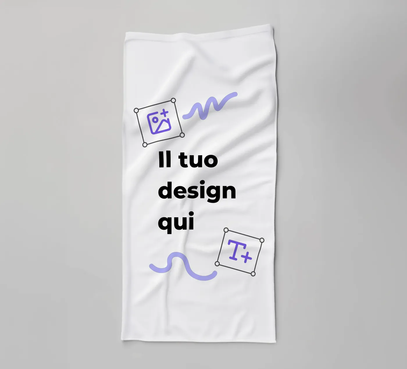 Il tuo design qui towel by JUNIQE
