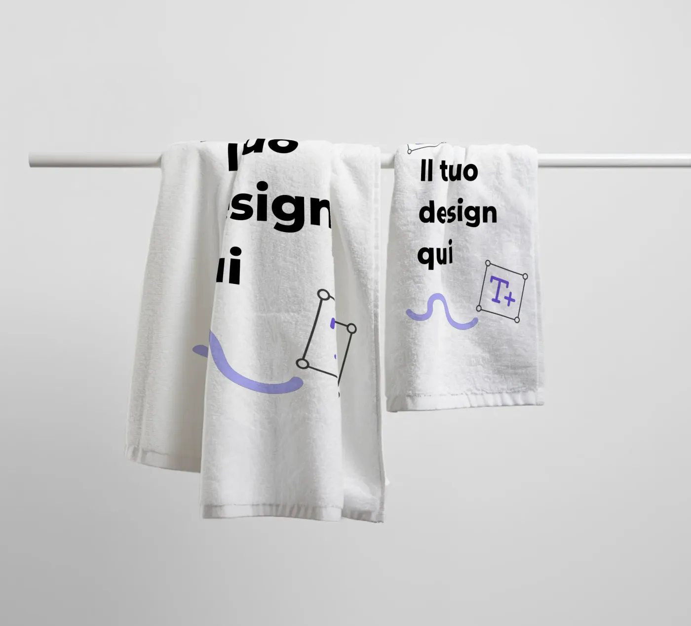 Il tuo design qui towel by JUNIQE