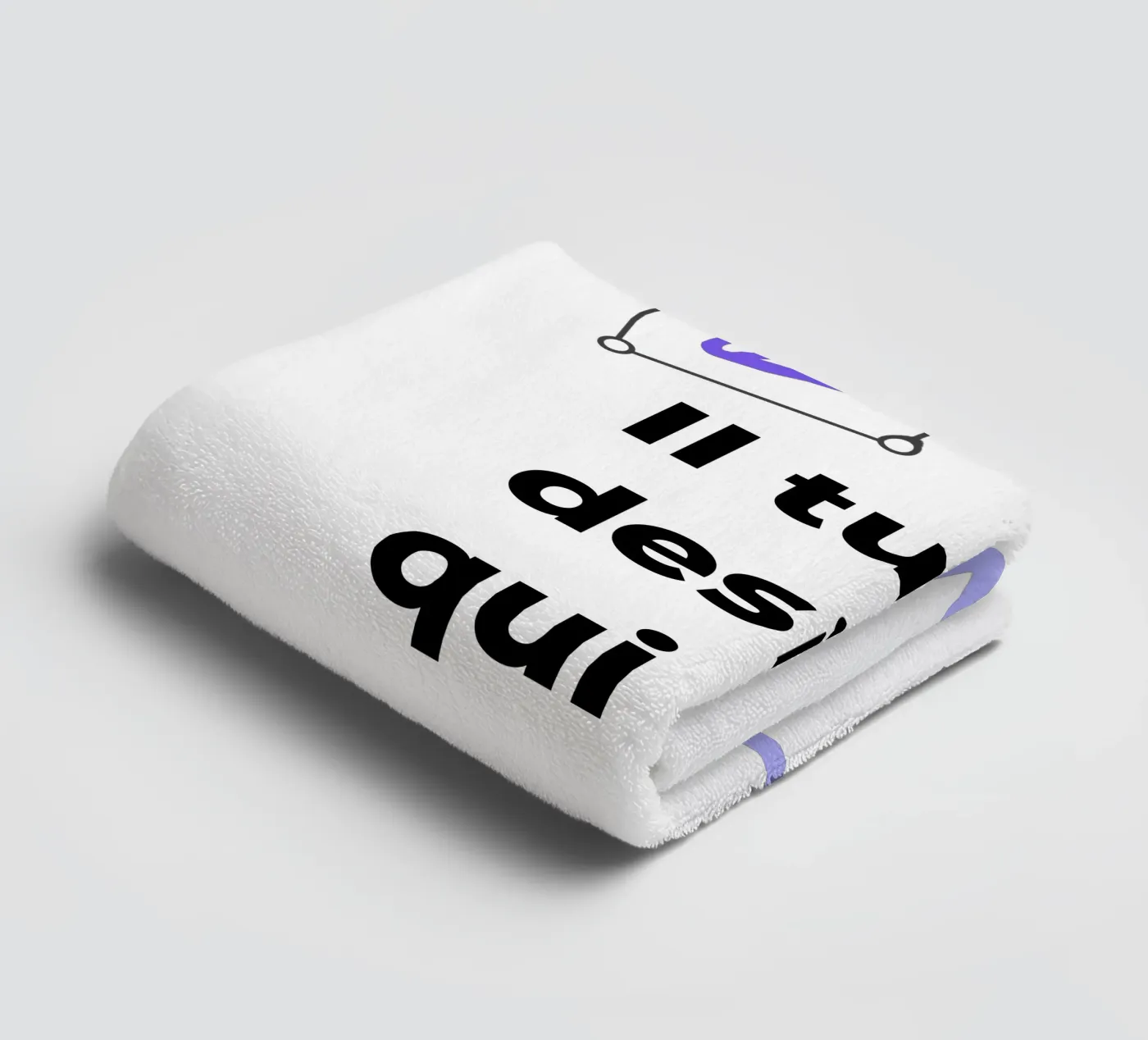 Il tuo design qui towel by JUNIQE
