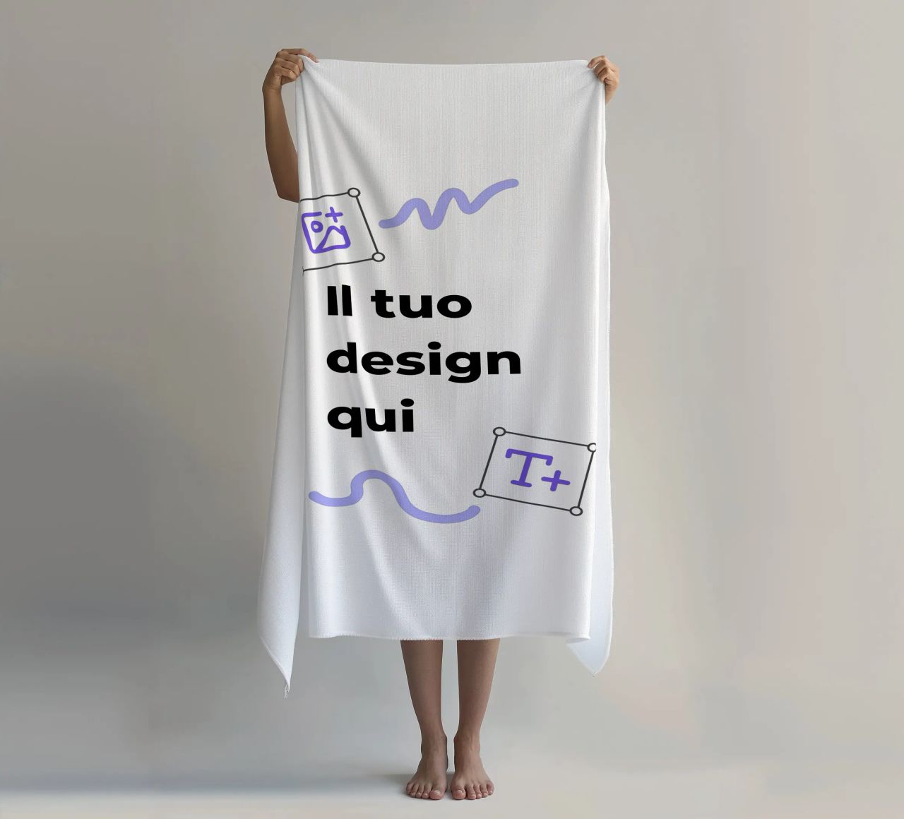 Il tuo design qui telo mare da JUNIQE