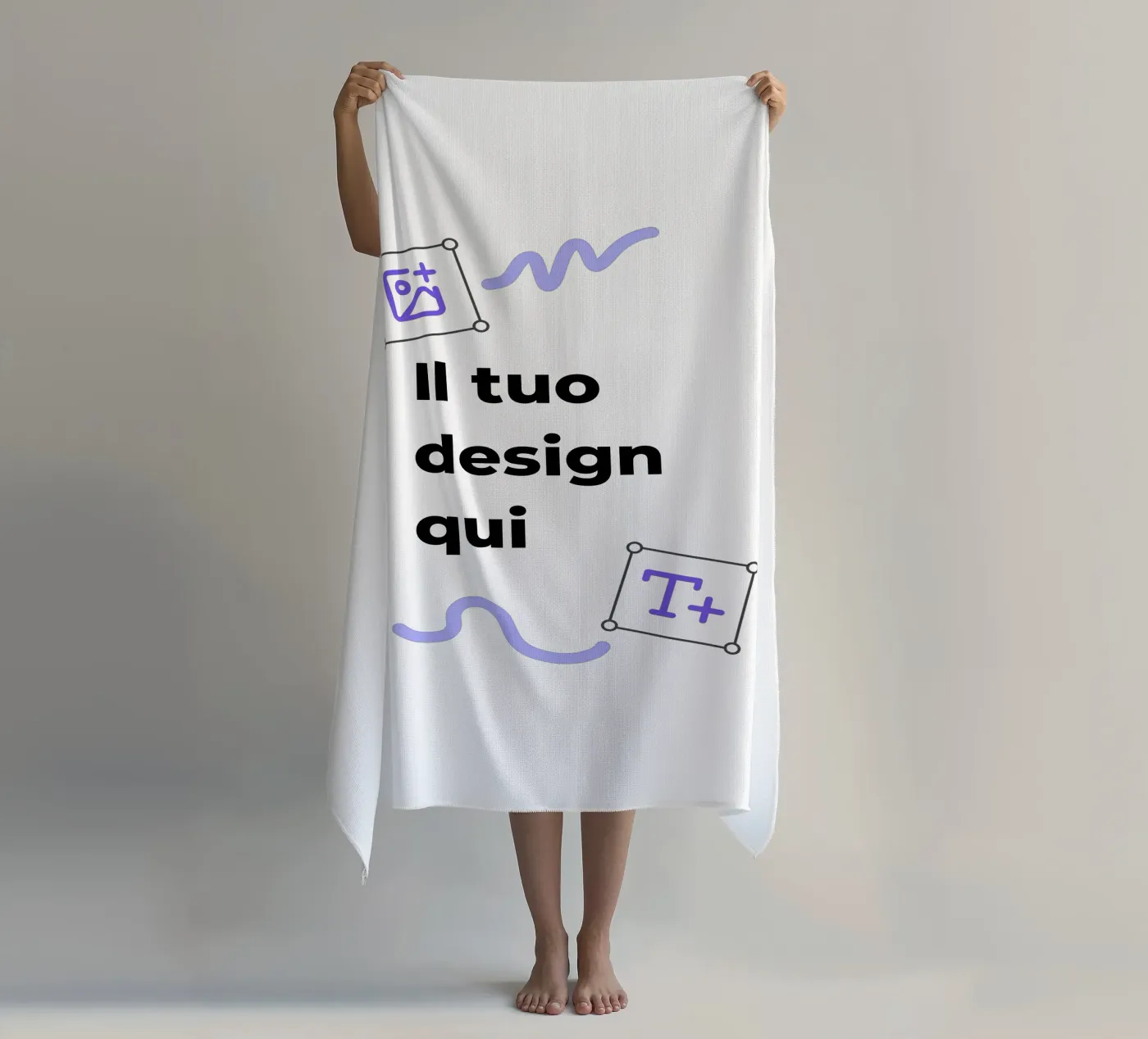 Il tuo design qui Strandtuch von JUNIQE