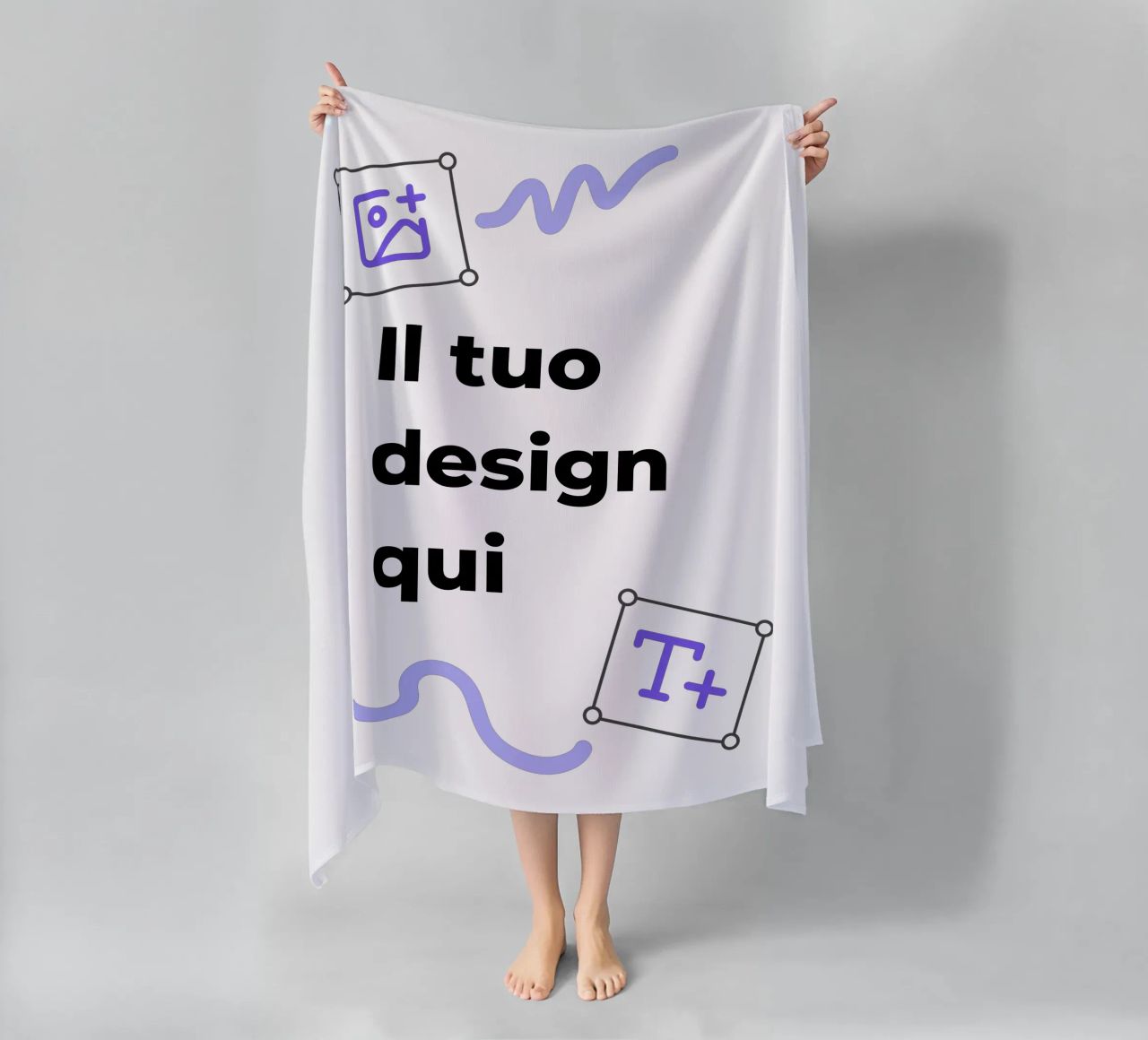 Il tuo design qui telo mare da JUNIQE