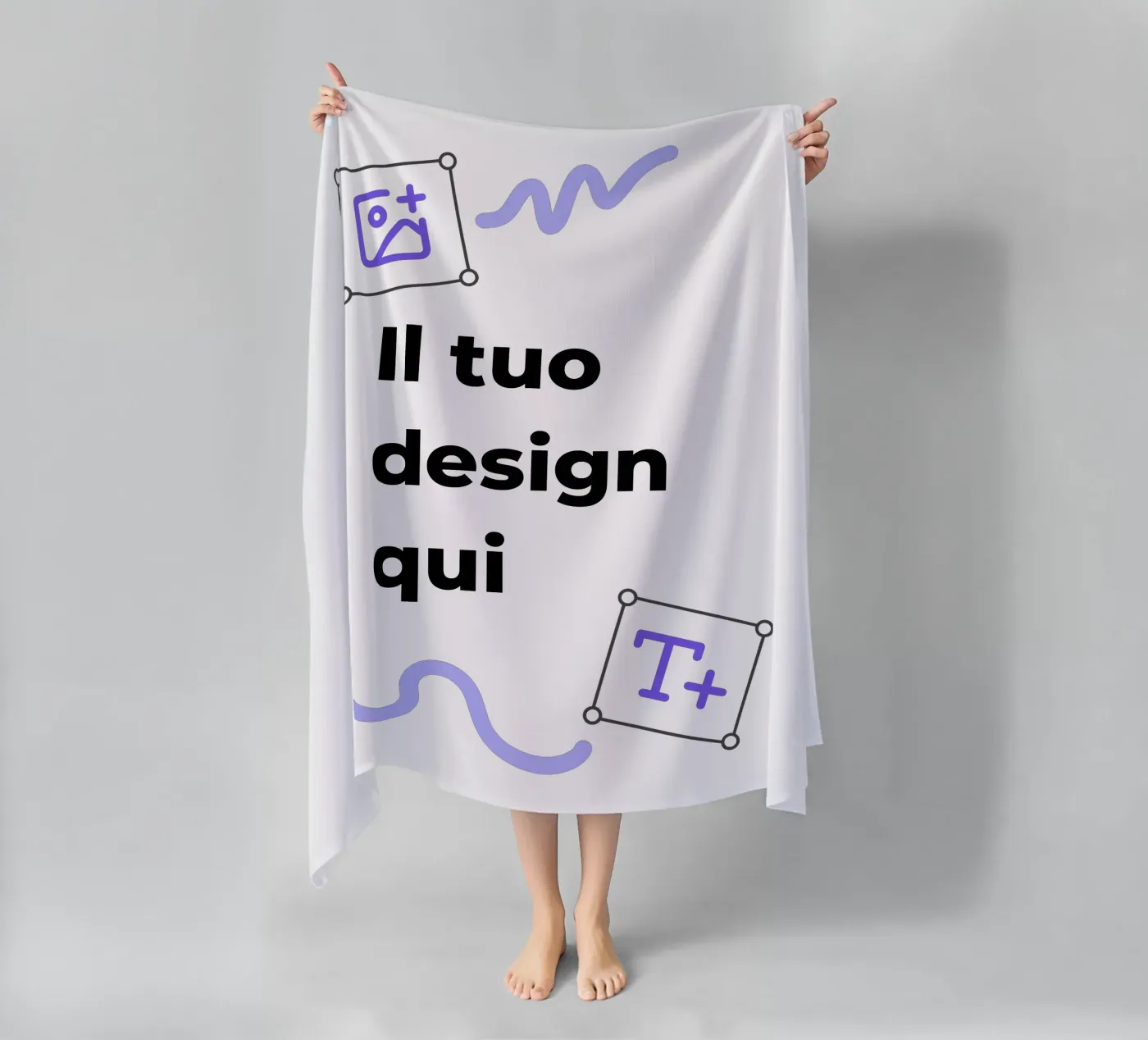 Il tuo design qui Strandtuch von JUNIQE