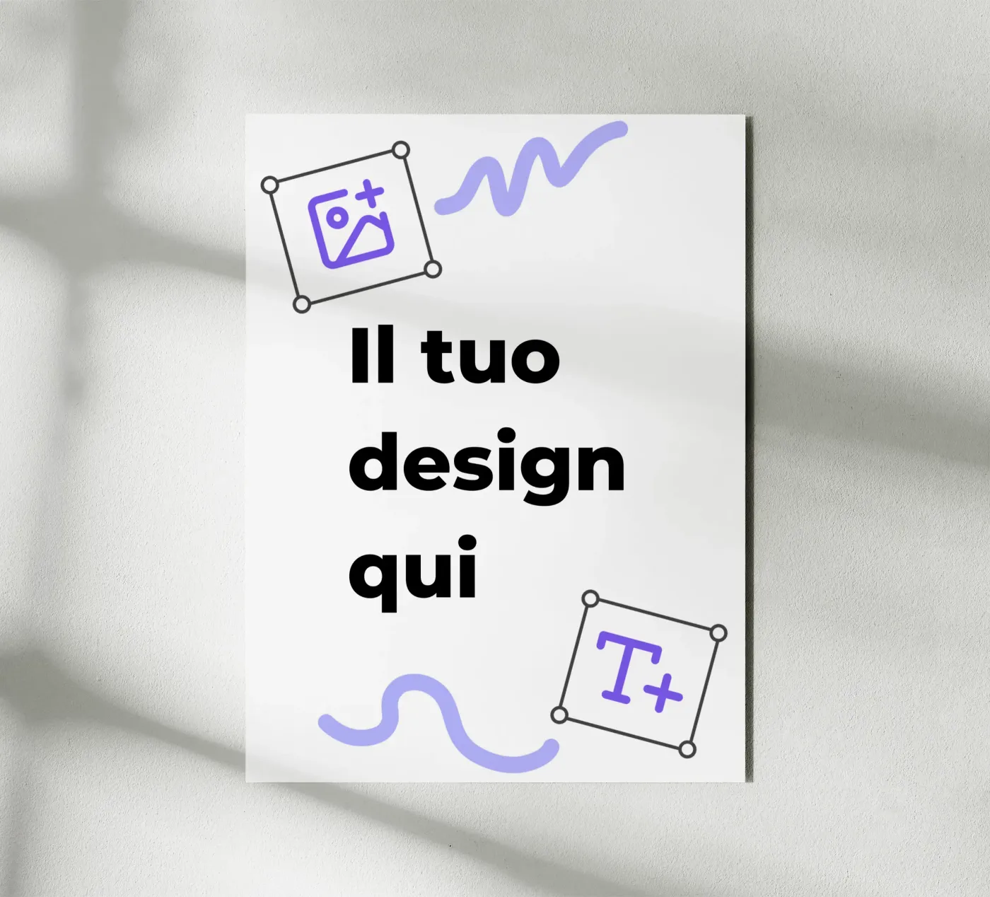 Il tuo design qui alluminio dibond da JUNIQE