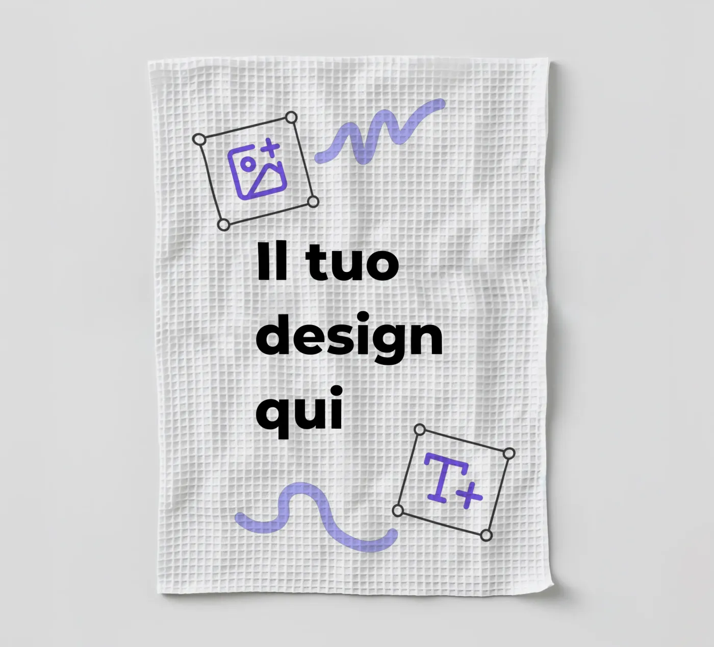 Il tuo design qui canovaccio da cucina da JUNIQE