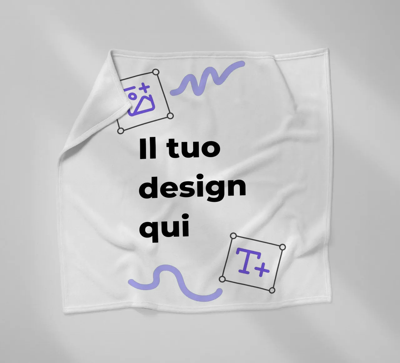 Il tuo design qui fleece blanket by JUNIQE