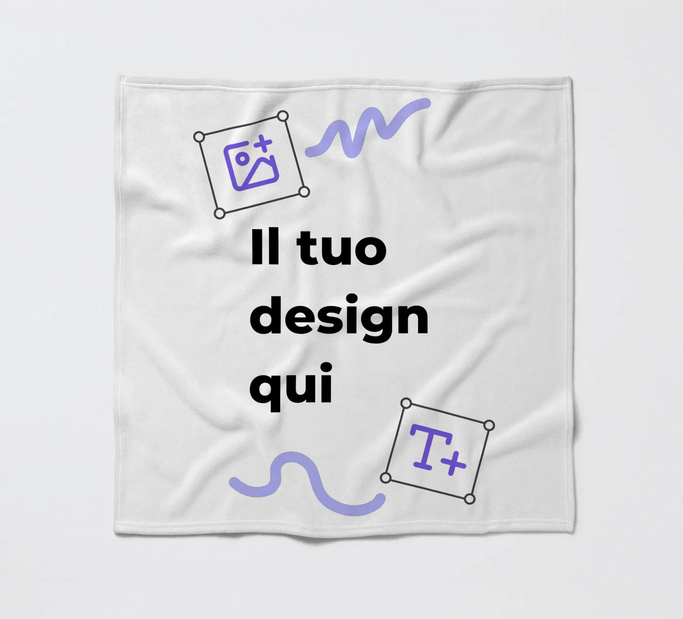 Il tuo design qui fleecedeken van JUNIQE