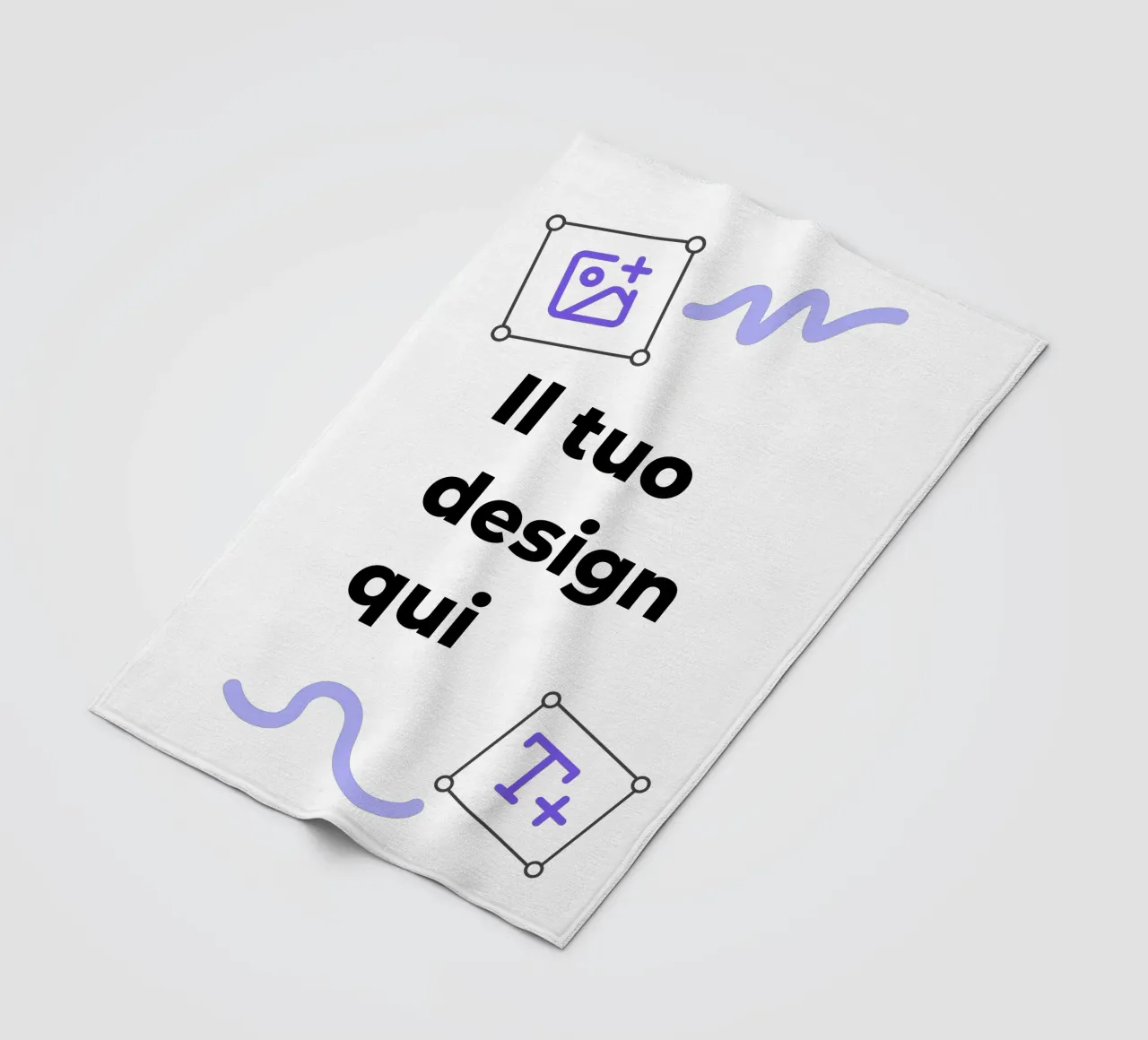 Il tuo design qui fleece blanket by JUNIQE