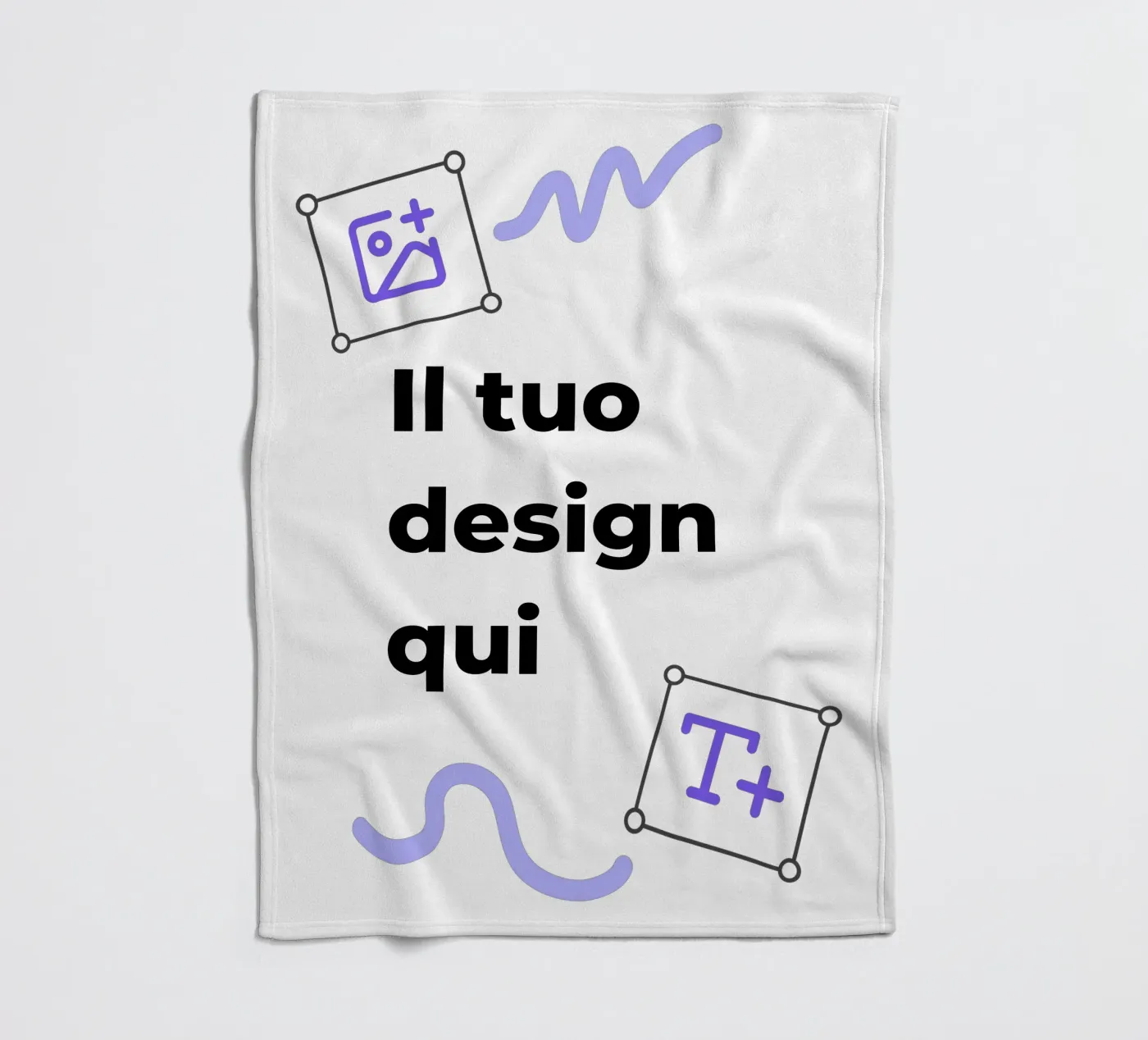 Il tuo design qui fleecedeken van JUNIQE