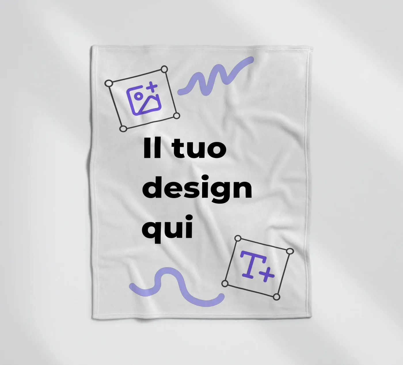 Il tuo design qui fleecedeken van JUNIQE