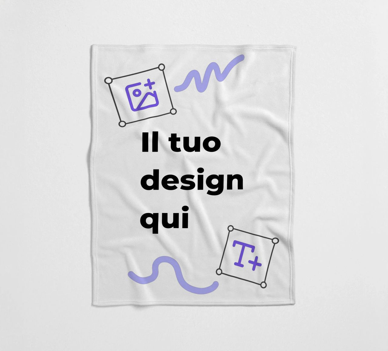 Il tuo design qui coperta in pile da JUNIQE
