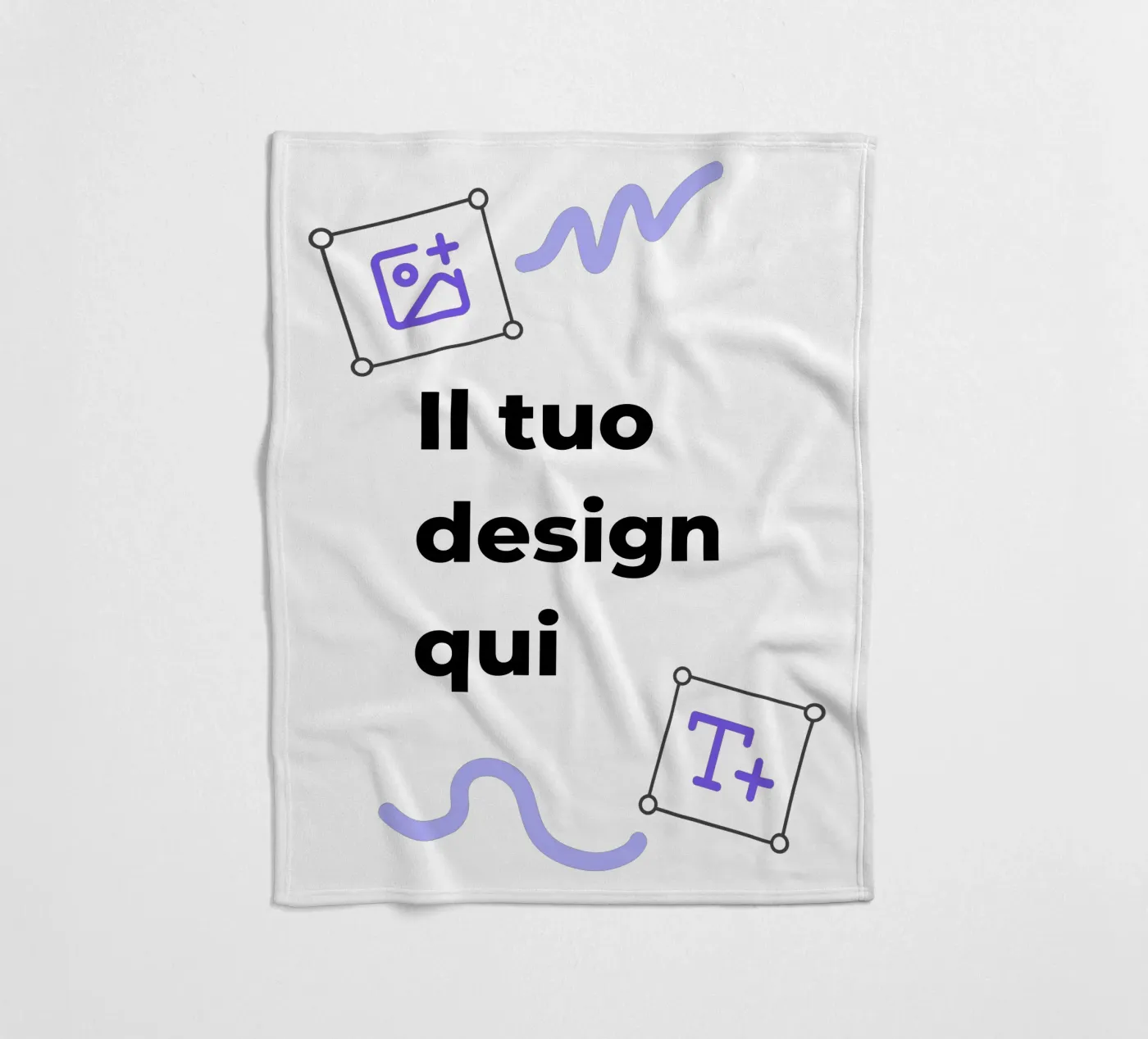 Il tuo design qui fleecedeken van JUNIQE
