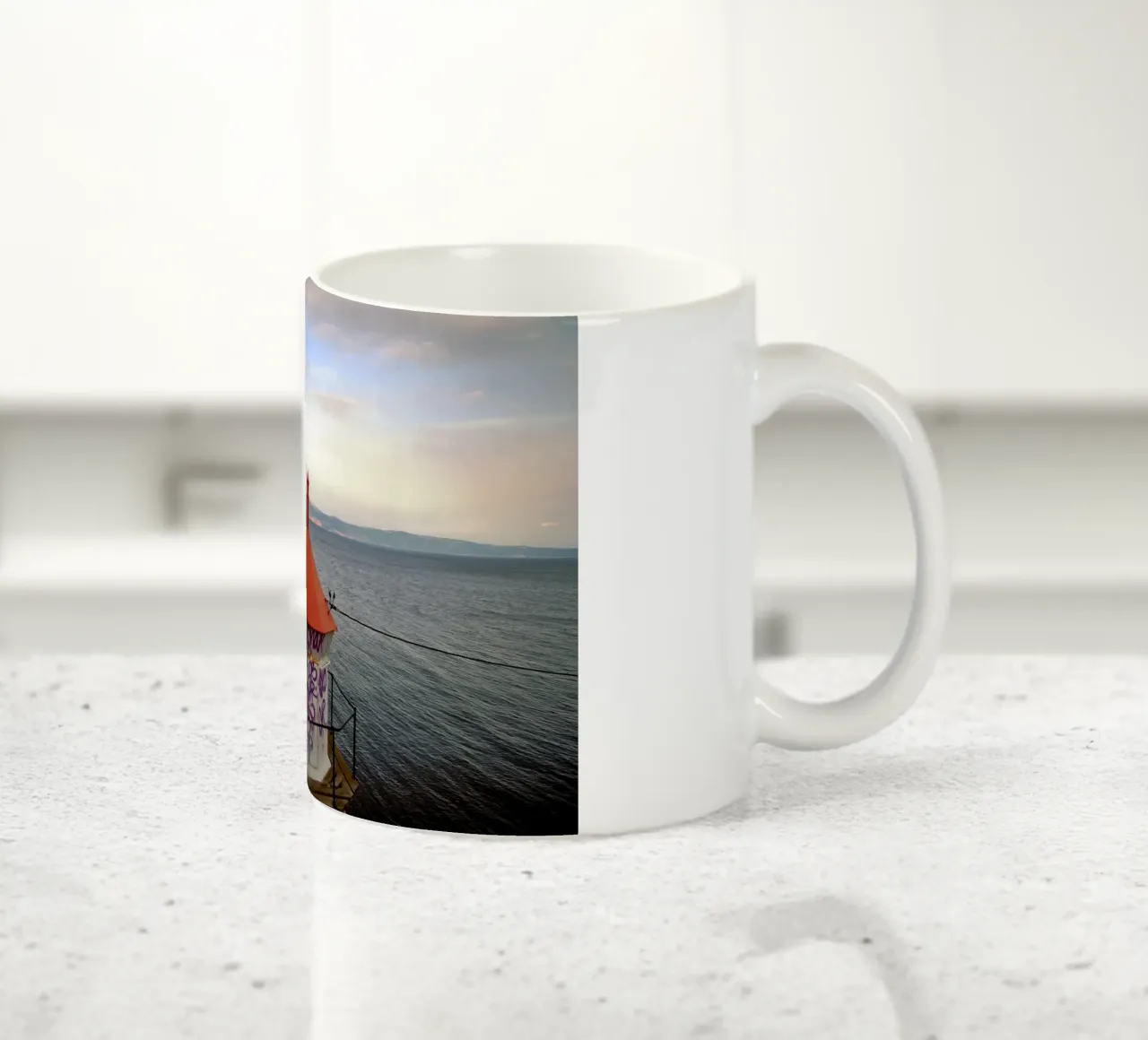 The Tagged Beacon tazza in ceramica da zenitt