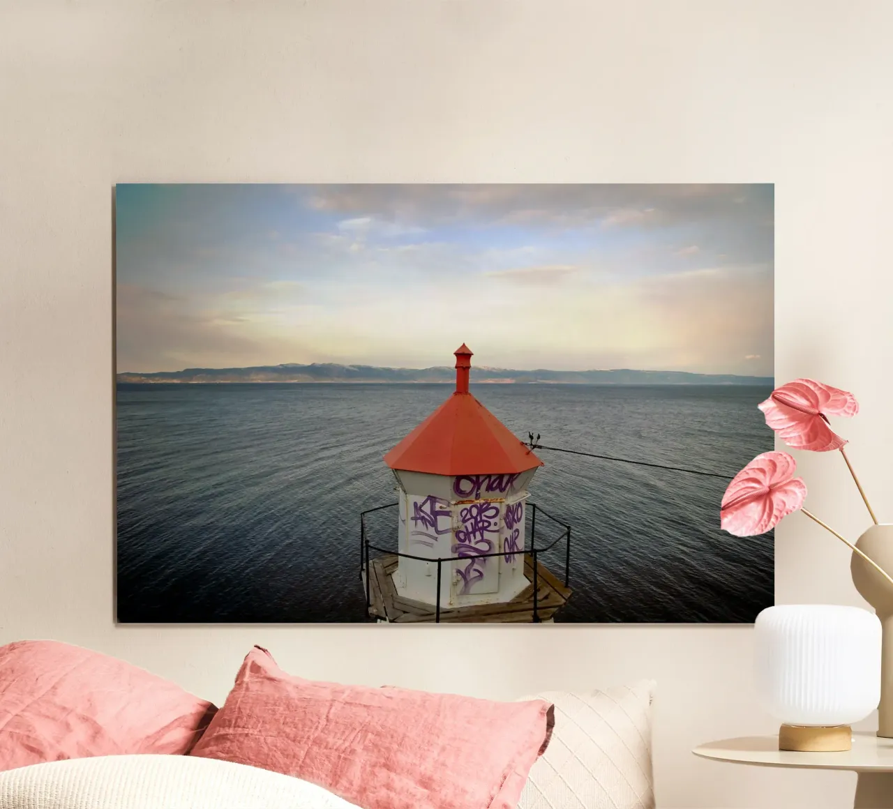 The Tagged Beacon poster con telaio in legno da zenitt