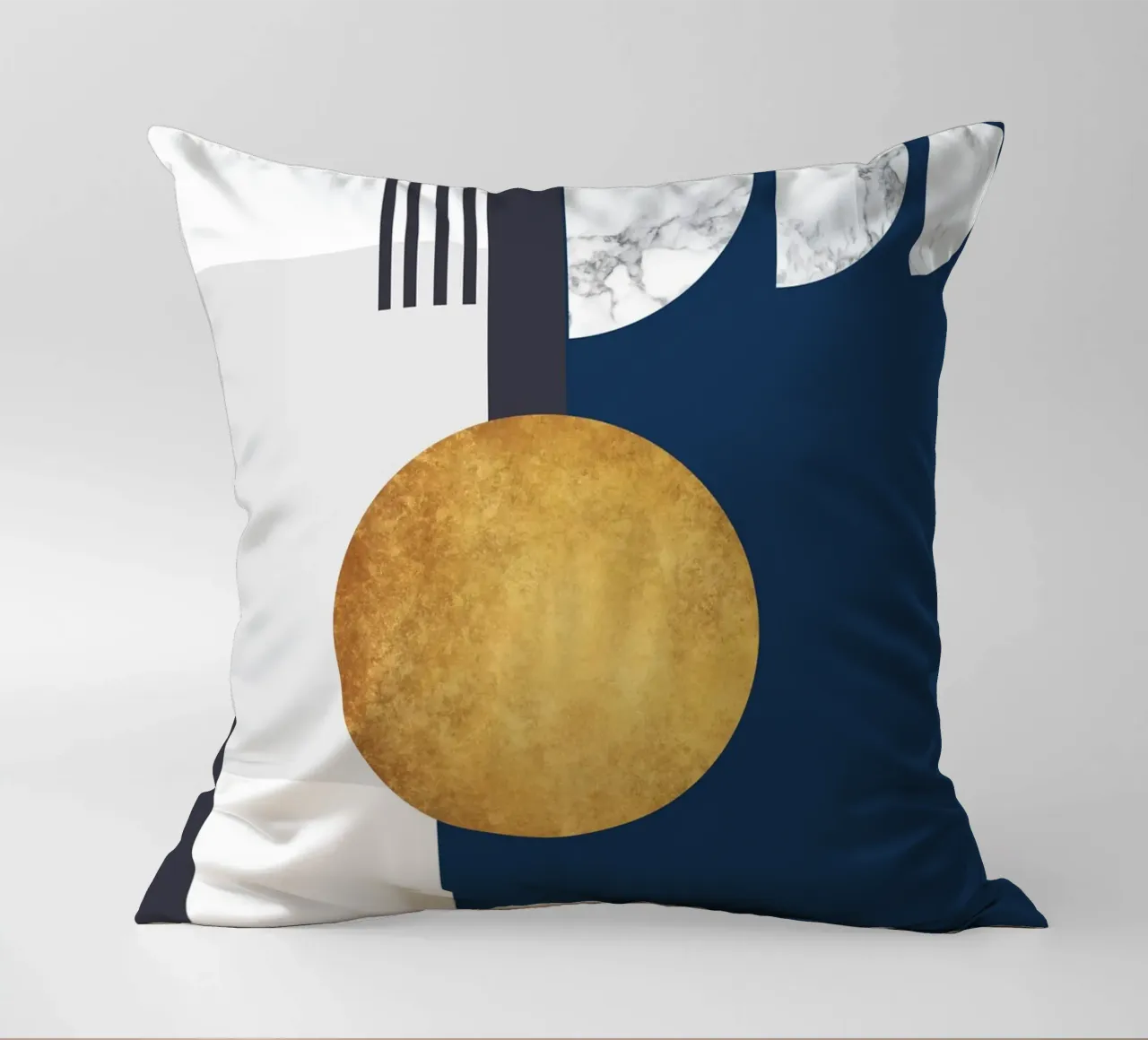 abstract geometric half moon cuscino da vintageshop