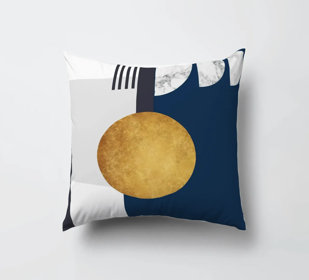 abstract geometric half moon cuscino da vintageshop