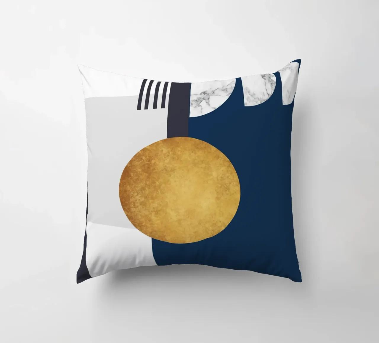 abstract geometric half moon cuscino da vintageshop