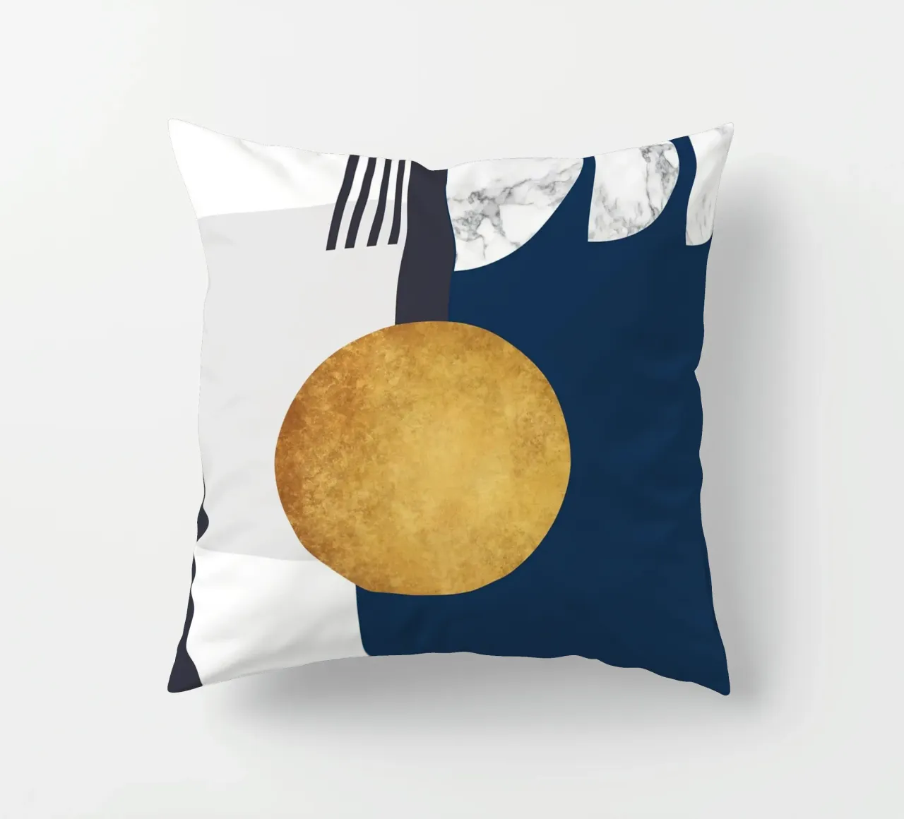 abstract geometric half moon cuscino da vintageshop
