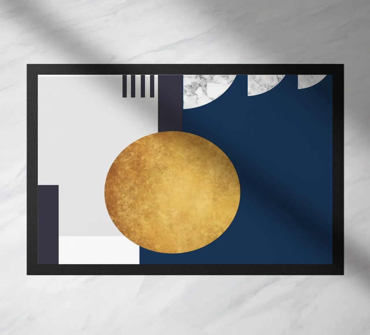 abstract geometric half moon zerbino da vintageshop