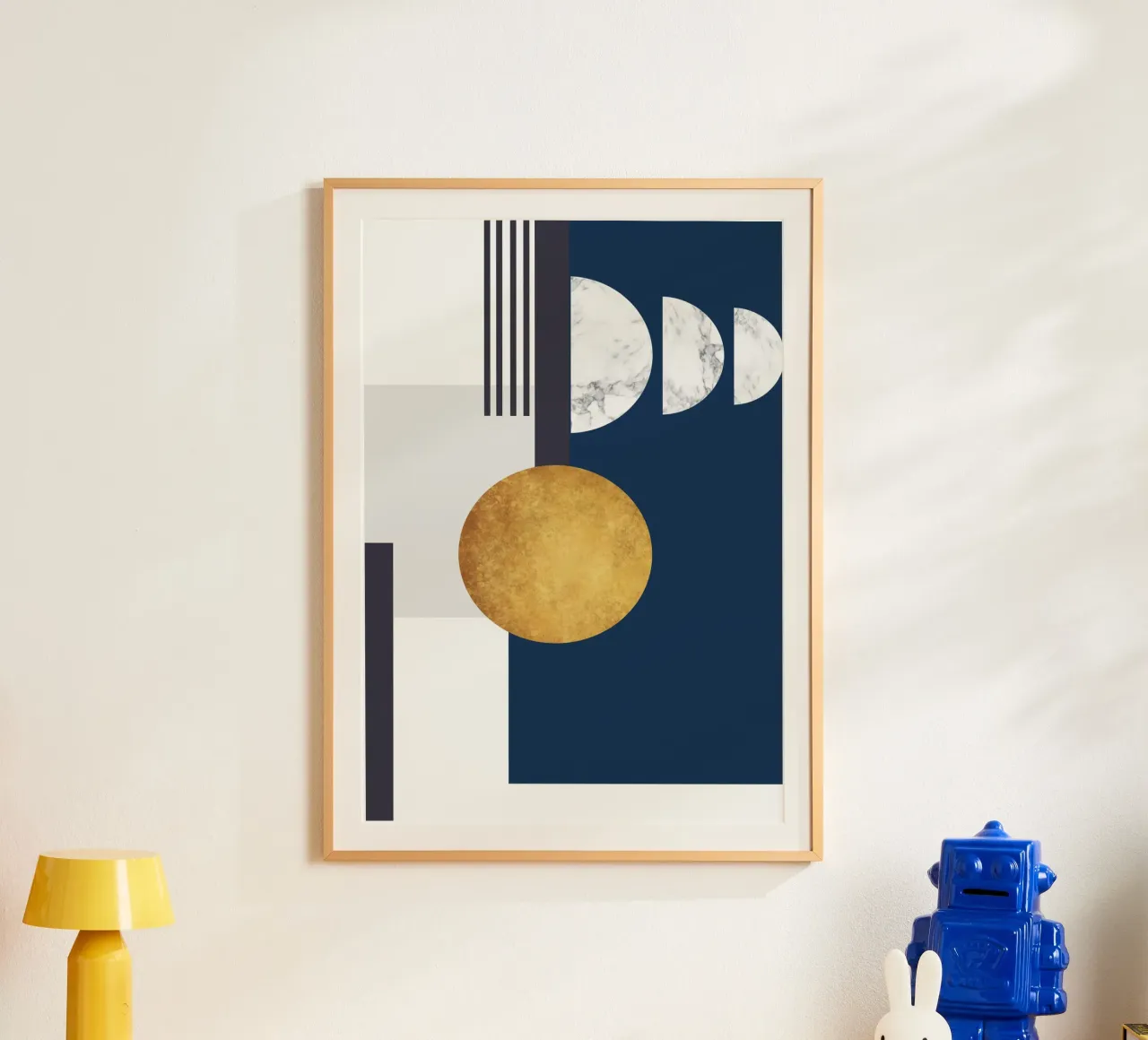 abstract geometric half moon carta hahnemühle da vintageshop