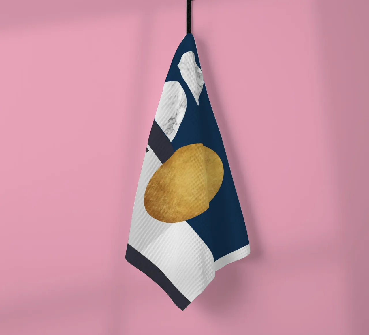 abstract geometric half moon canovaccio da cucina da vintageshop