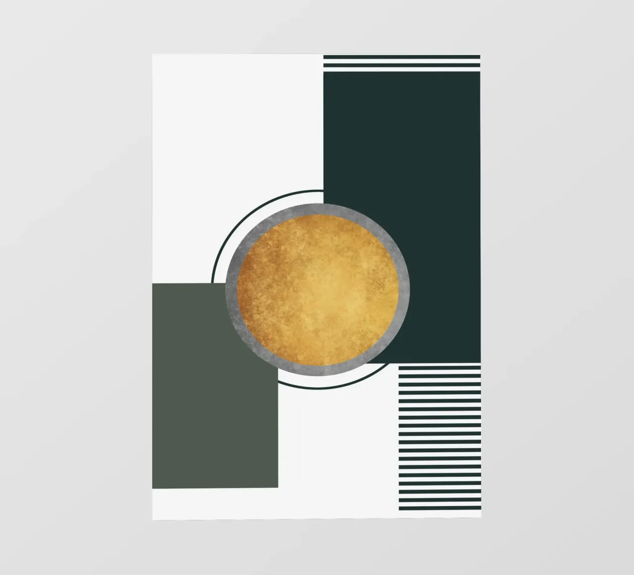 abstract geometric moon pellicola backlit da vintageshop
