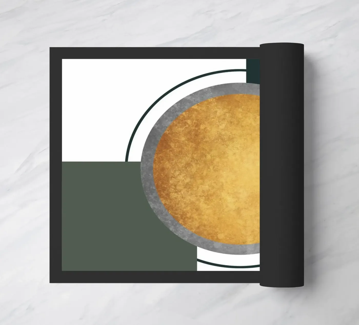 abstract geometric moon zerbino da vintageshop