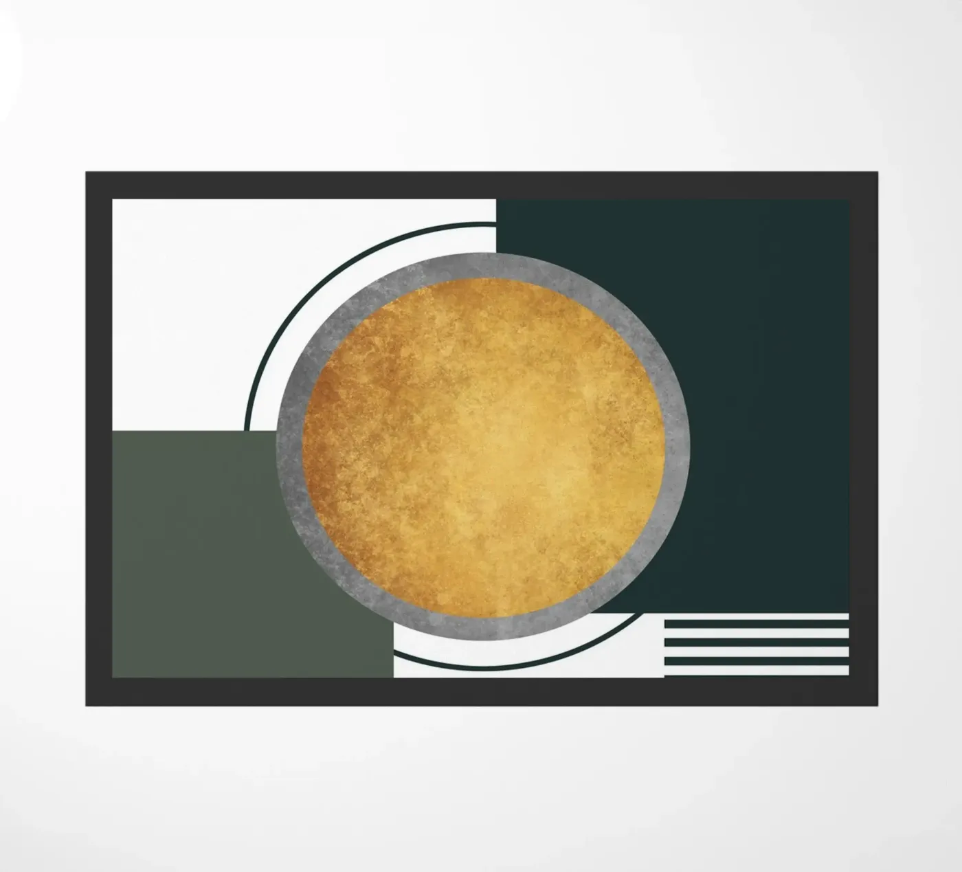 abstract geometric moon zerbino da vintageshop