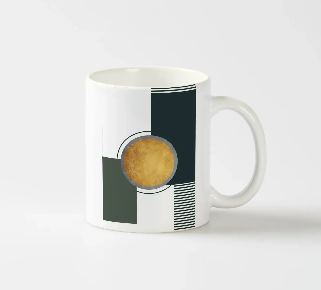 abstract geometric moon tazza in ceramica da vintageshop