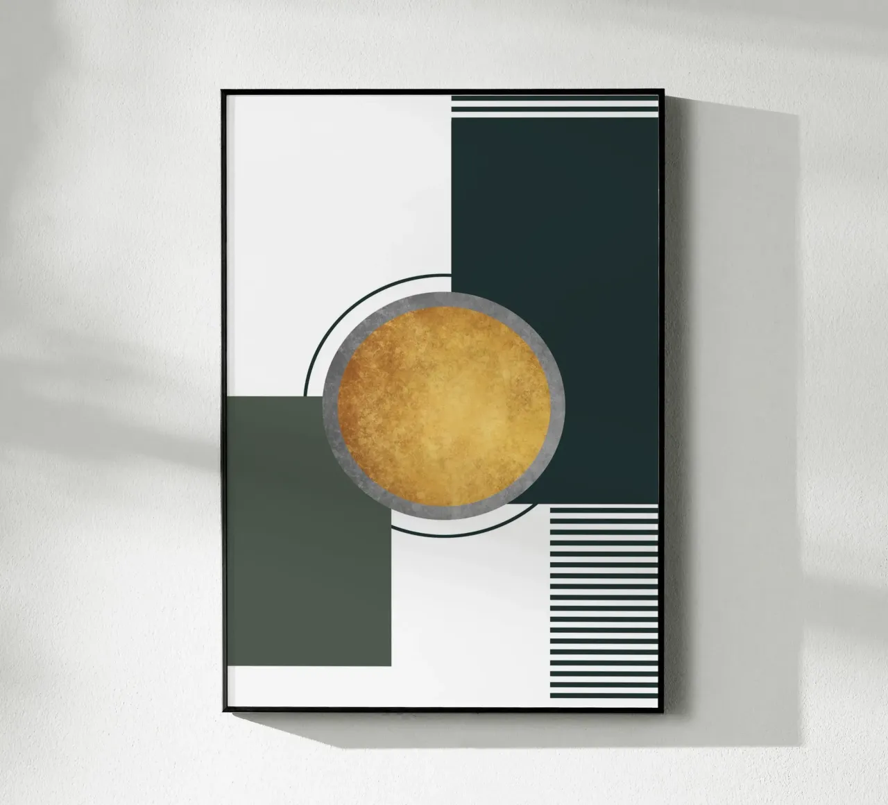 abstract geometric moon plexiglass da vintageshop