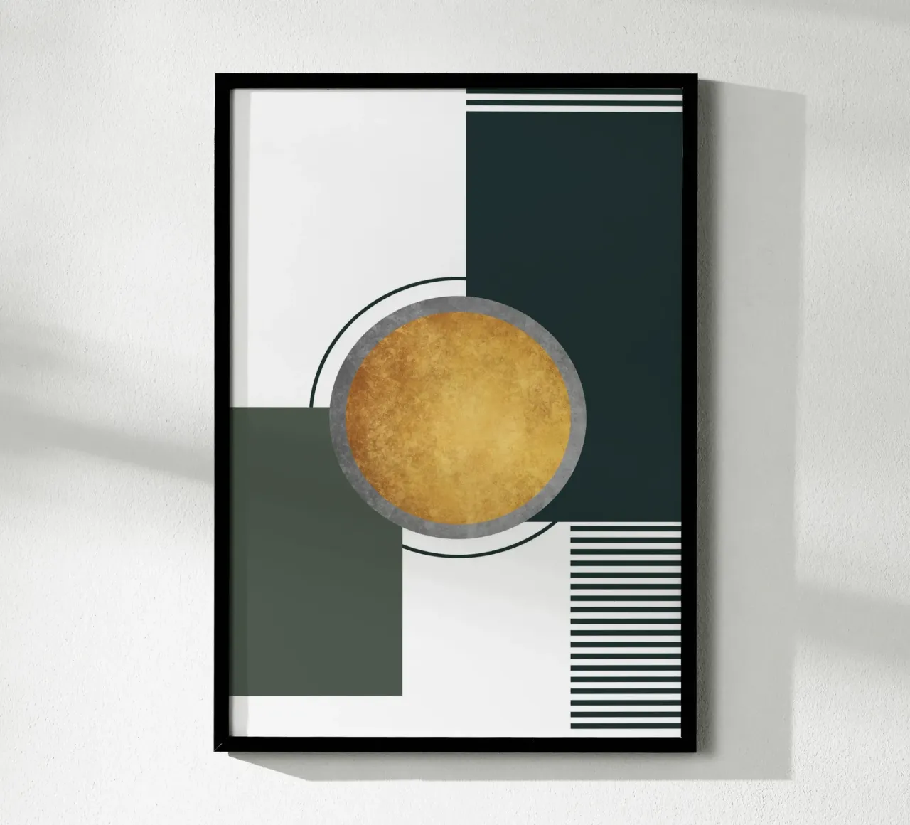 abstract geometric moon carta hahnemühle da vintageshop