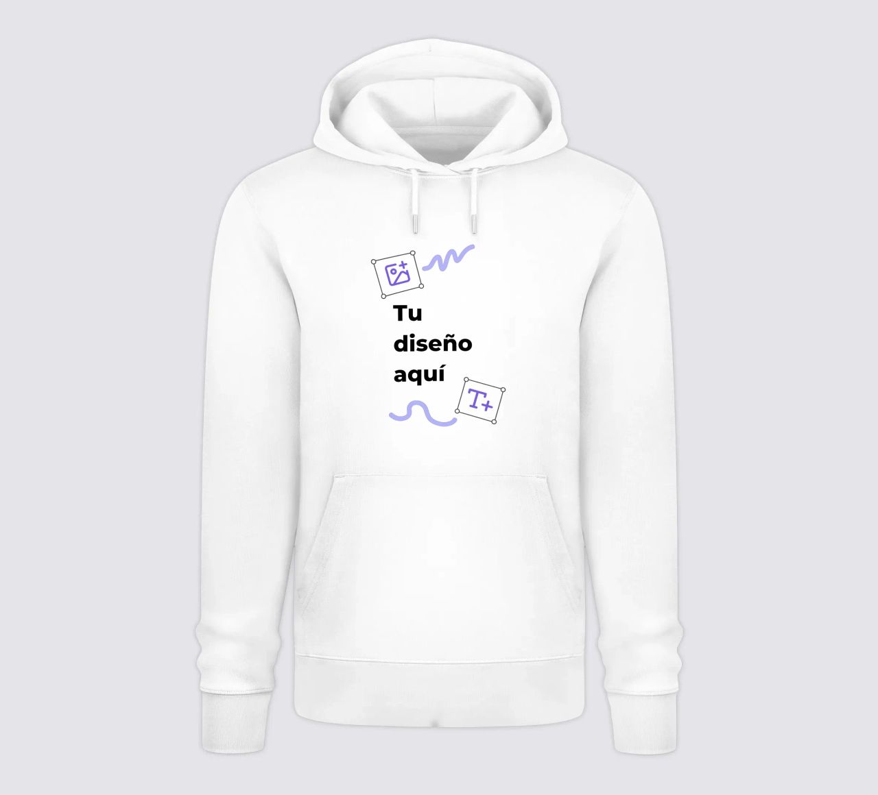 Tu diseño aquí sudadera con capucha de JUNIQE