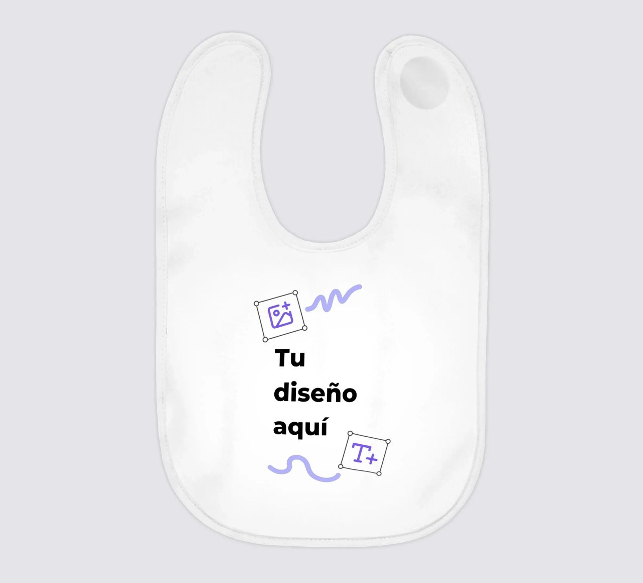 Tu diseño aquí babero de JUNIQE